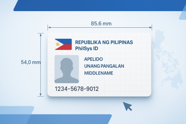 National ID Card Size