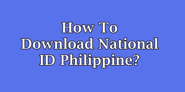 How To Download National ID