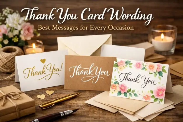 Thank You Card Wording: Best Messages for Every Occasion