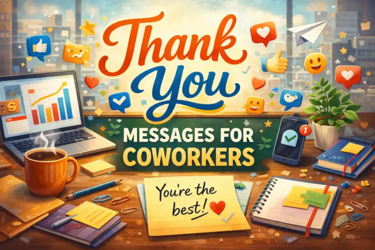 Thank You Messages for Coworkers