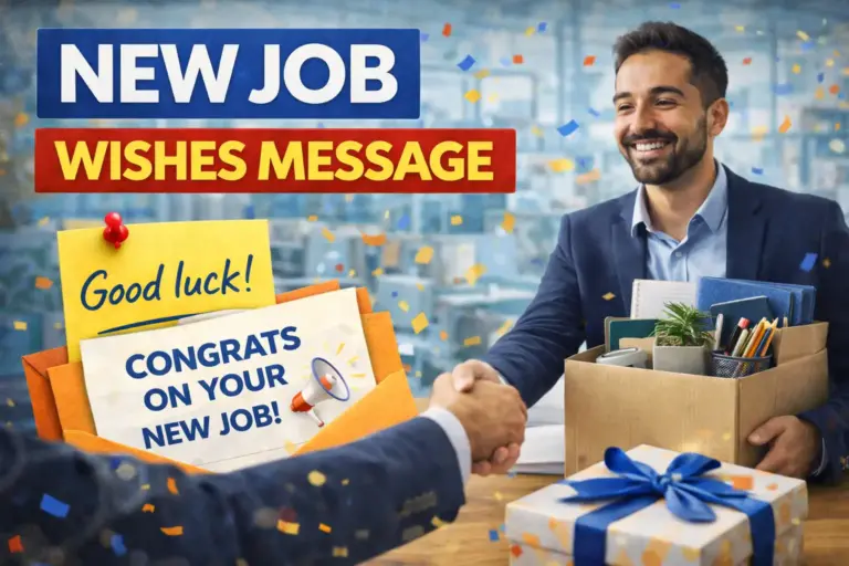 New Job Wishes Message – Heartfelt, Motivational, and Professional